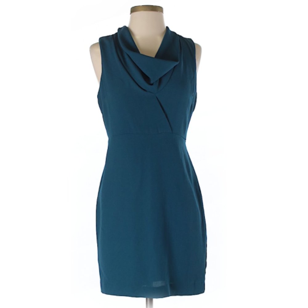 XXI Forever Casual Dress Peacock Blue Teal